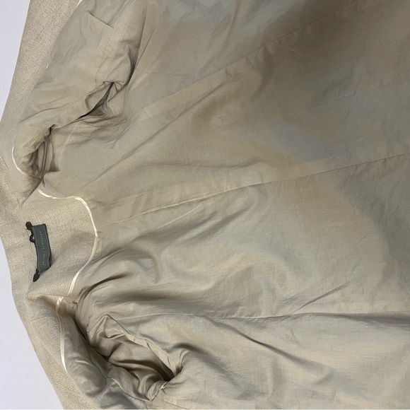 PROENZA SCHOULER Linen Blazer Jacket Size 8 Beige Pockets - Picture 12 of 12